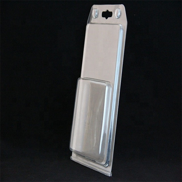 transparent PET PVC clamshell cellphone  packaging trays