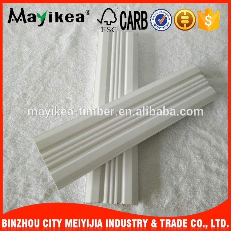 Wholesale Chinese top quality product white painted mdf frame moulding