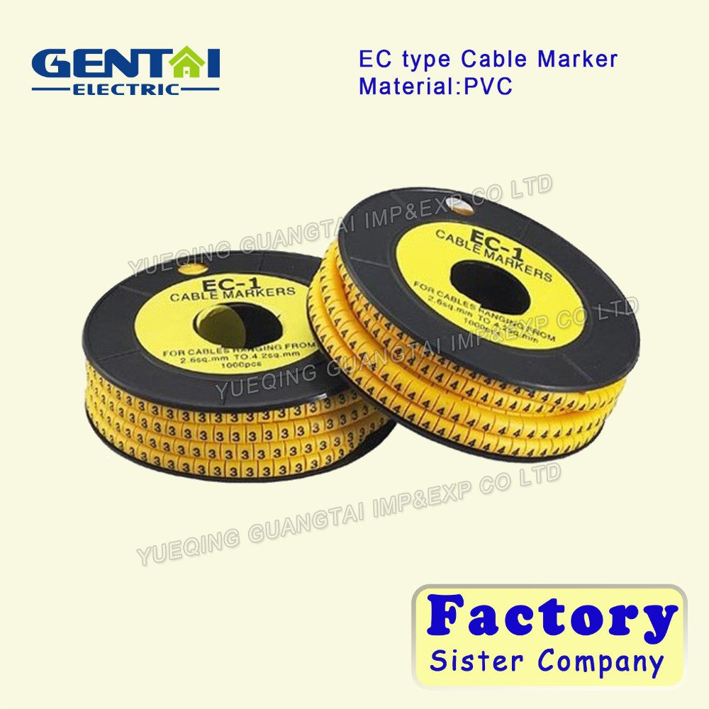 Good Quality Cheaper Cable Wire Markers EC Type Cable Marker