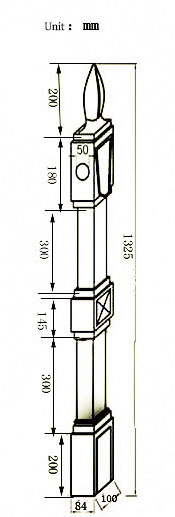 Cement Railings Concrete River Barrier Plastic PVC Mold Designs