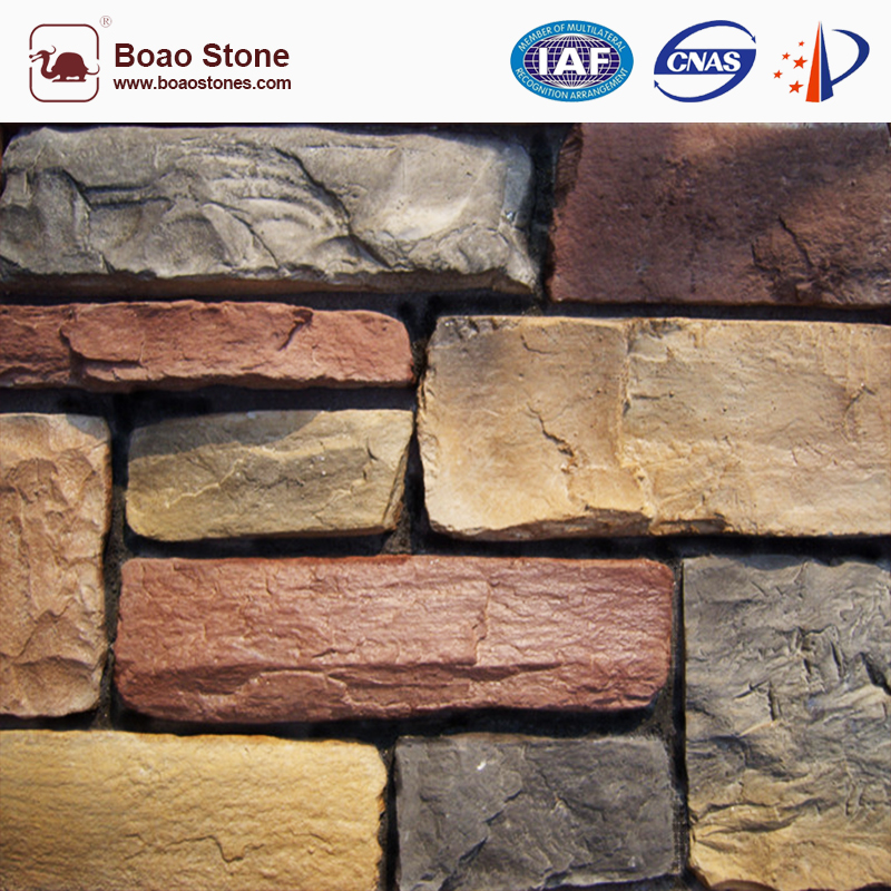 New design exterior brick artificial stone sheets faux stone wall