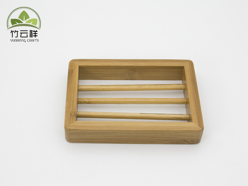 Rectangular bamboo soap box can be customized