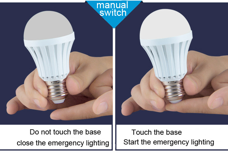 5w 7w 85-265v led emergency bulb 2 years warranty rechargeable bulb/led lights rechargeable