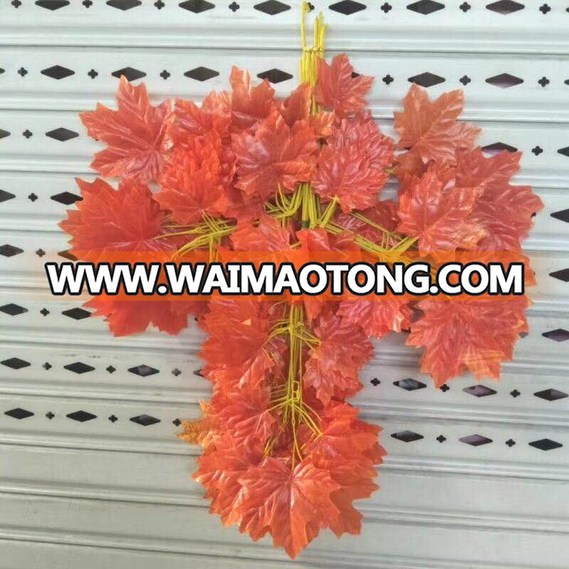 Artificial red maple tree leaves wholesale Brance