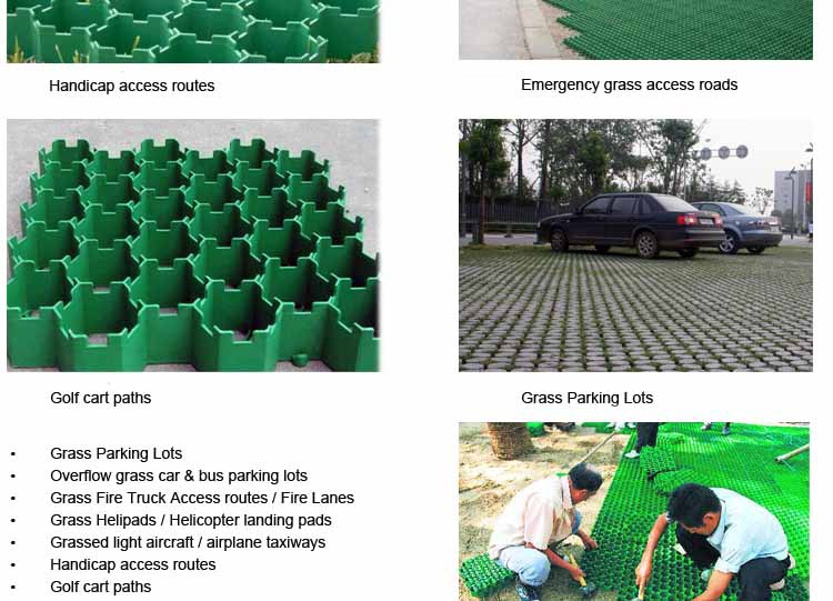 Plastic Grass Paver Stabilizing for Gravel