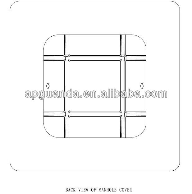 square manhole cover with double seal type factory SGS certificate