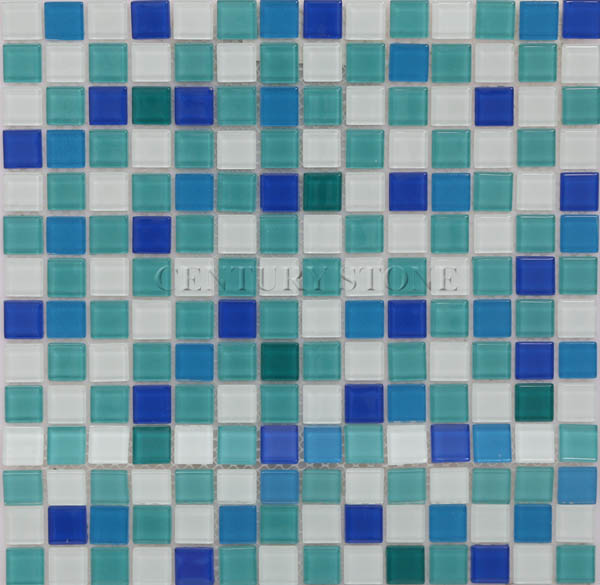 Hot Sale Good Quality Fluorescent Yellow Glass Mosaic Pool Tile