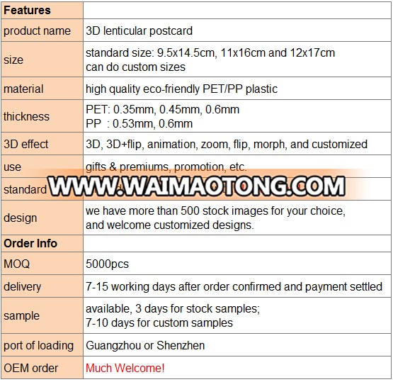 3d postcard 3d lenticular postcards for promotion