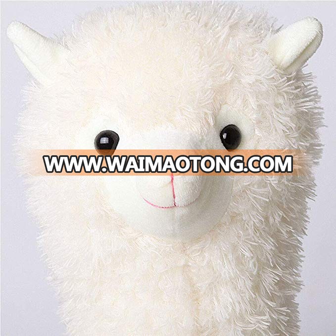 New arrival animated decoration mini plush Christmas white llama Dolls