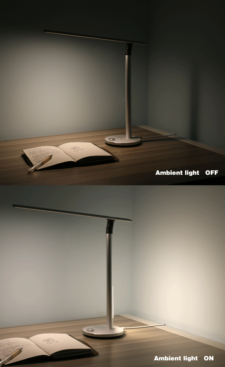 Lampat dimmable led desk lamp 3 lighting modes aluminum Alloy  table lamp led night light