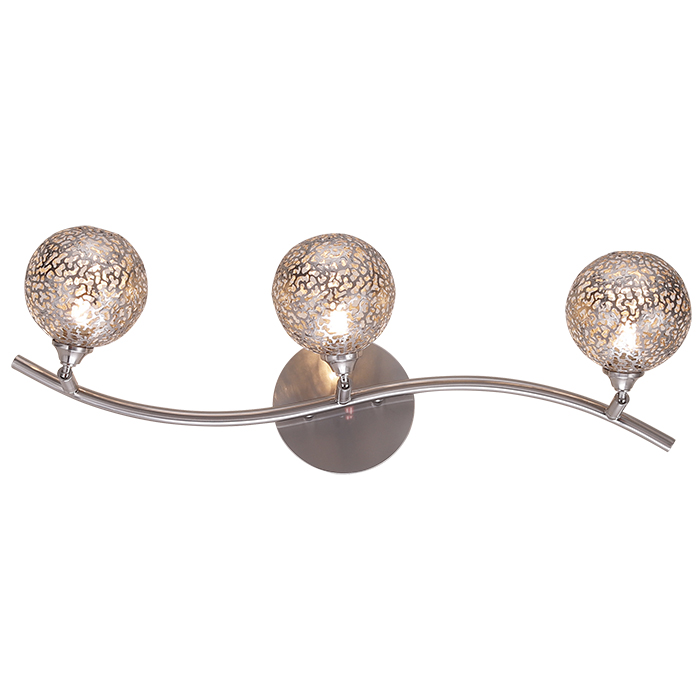 Modern Satin Gold Plating Metal Iron Ball Lampshade Ceiling Light