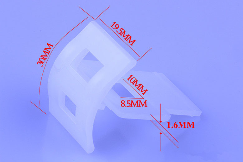 Factory direct tile leveling systems accessories transparent bent clips