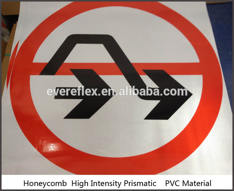 PVC Honeycomb Reflective Safety Sign for Road Traffic