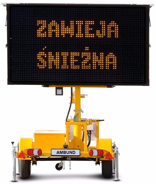 EU Series Portable Message Signs For Traffic Management, Outdoor Portable Mess Trailer For Traffic Signal Portable Message Signs