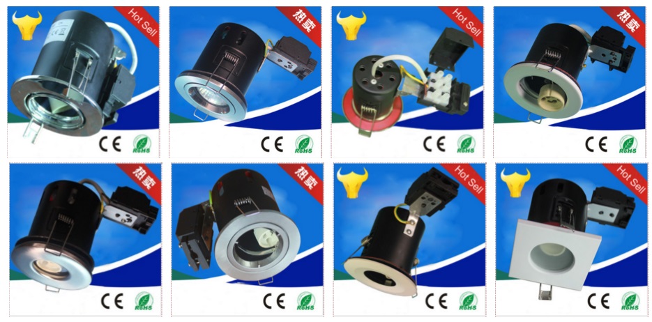 Die-casting tilted GU10 led fire rated down lights