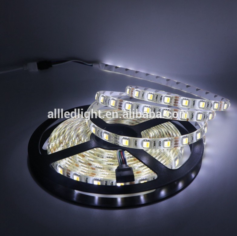 CCT LED strip 5050 2 in 1 White + Warm white 60LEDs/m,5M 12V 5050 LED Strip Light Color Temperature adjustable CWW Strip Light