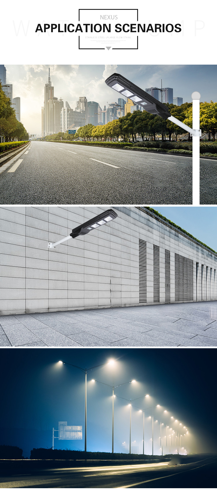 High Quality outdoor IP65 SMD 40watt 60watt Solar All In One LED Street lamp