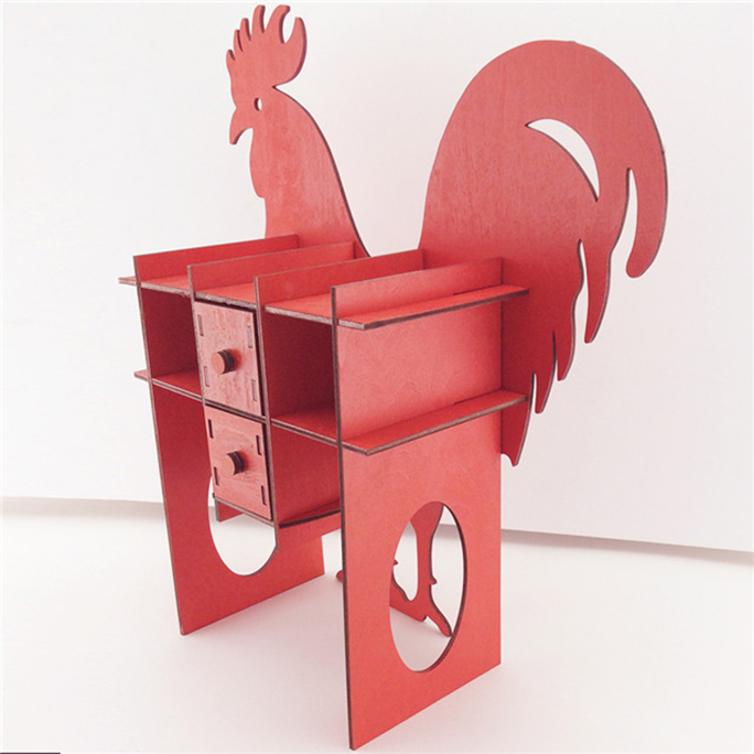 china manufacture wood cock craft for home table decoration