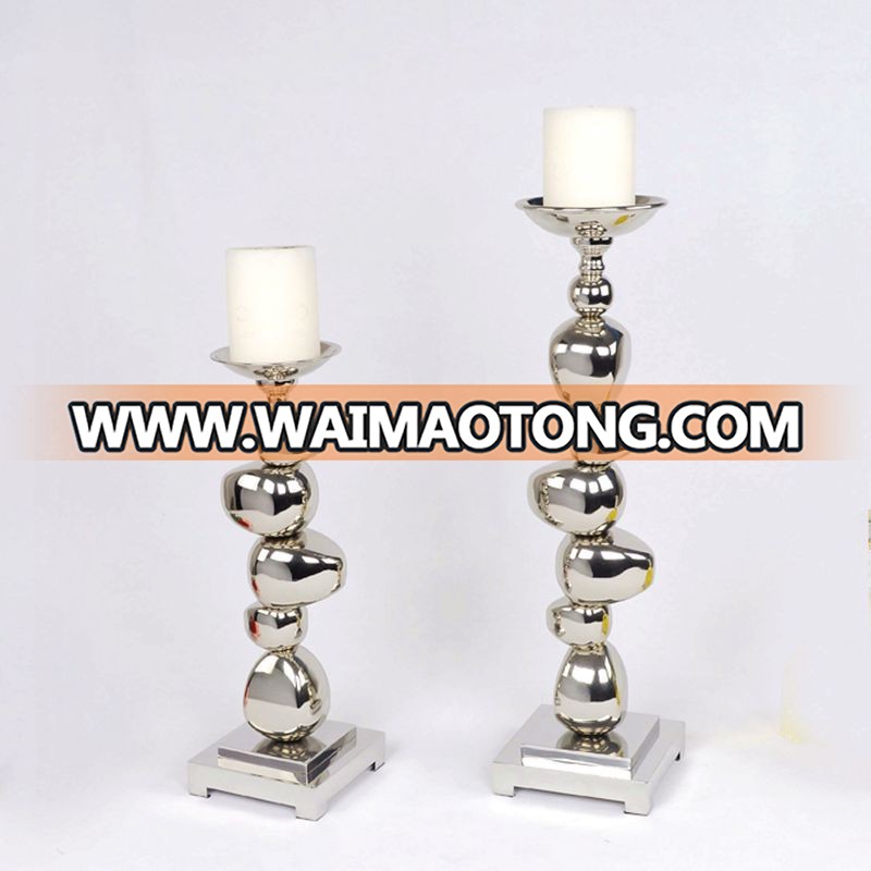 NO H017 new design heap up metal candle holder for modern living room