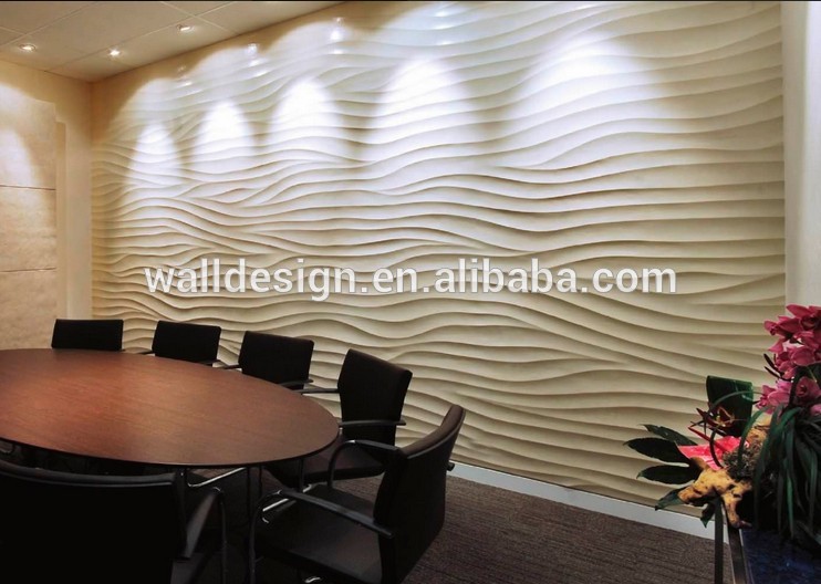 3d wood wave wall panelling