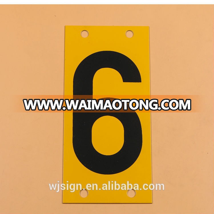 Outdoor Number Aluminium Reflective Custom Traffic Road Sign