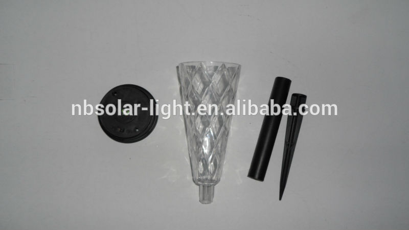 SOLAR POWERED STAINLESS STEEL LED CLEAR POST LIGHTS GARDEN LIGHTING