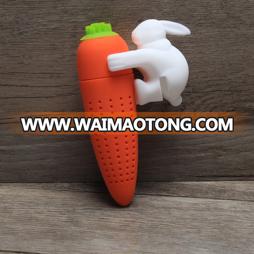 Creative Strainer Rabbit Shaped Loose Lea Silicone Tea Infuser