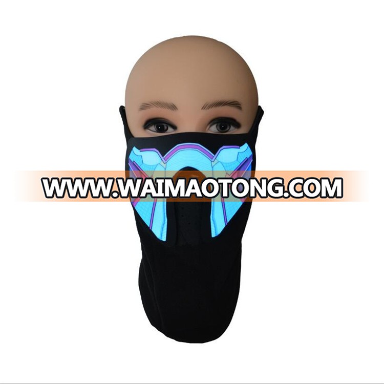 PoeticExst Equalizer Mask Nightclub Masquerade Dedicated Fluorescent Mouth Mask