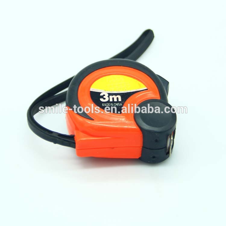 ABS chromed TPR case steel measuring tape measure