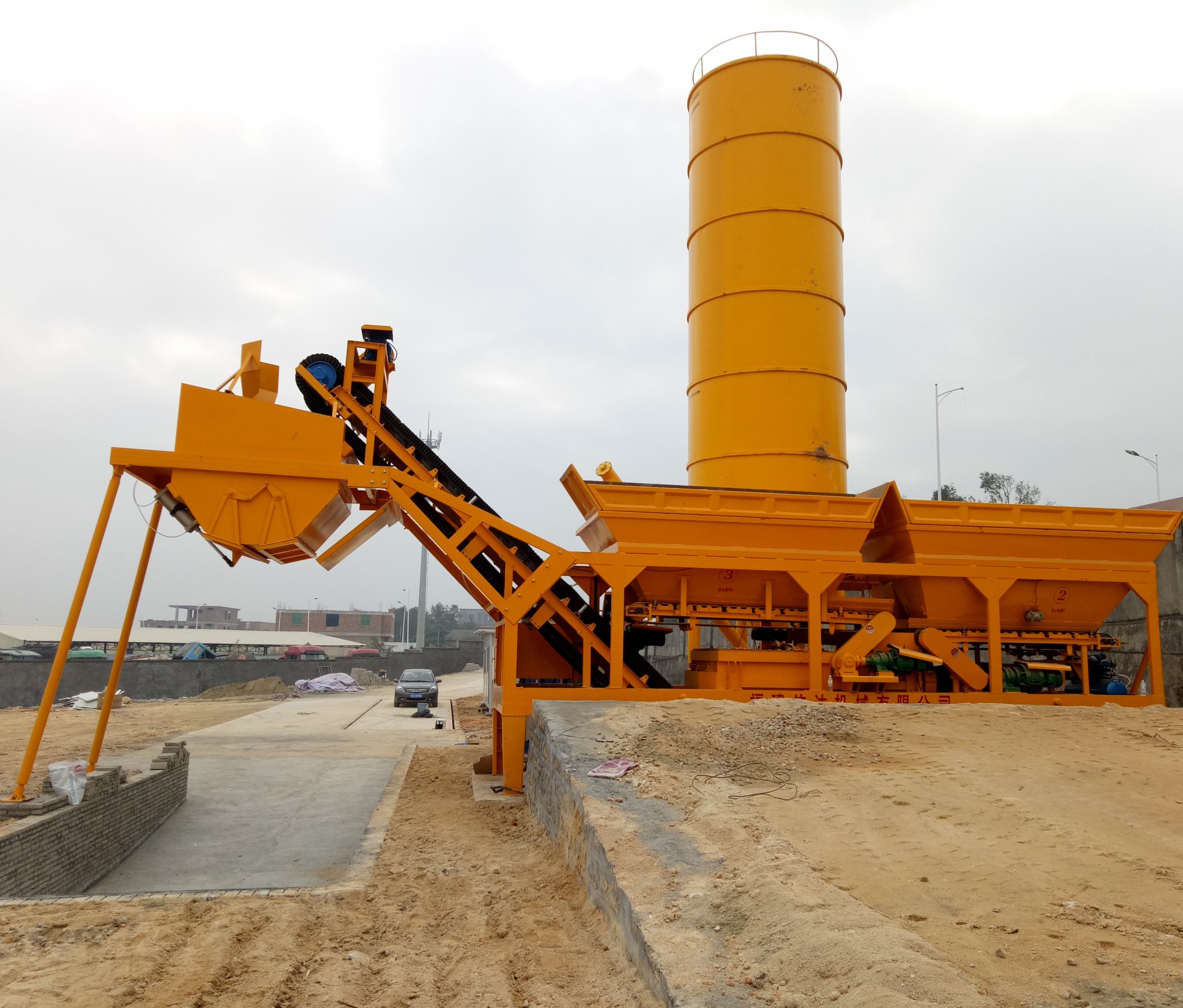 High performance stabilized cement soil batching plant WBS300 specification