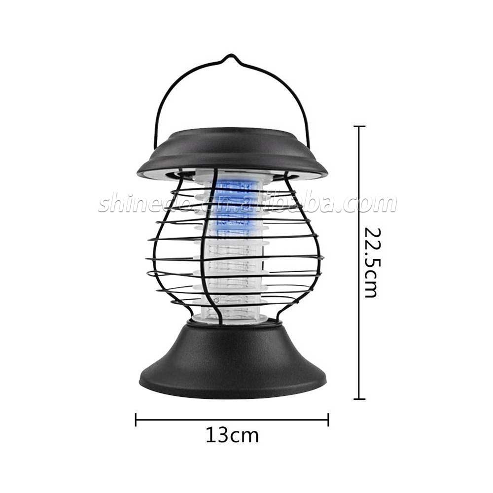 Shinedo Solar Mosquito Light, Waterproof Wireless Portable Hanging Bulb Bug Zapper Solar LED Mosquito Killer Lamp Insect Trap