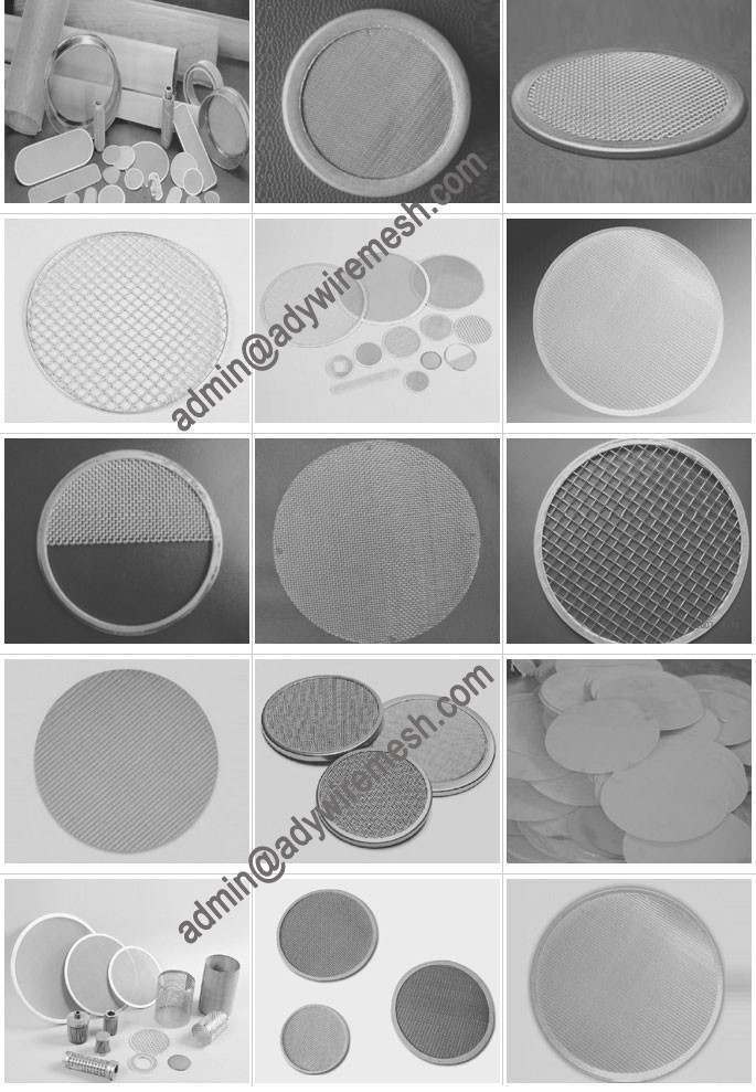 Factory supply stainless steel filter discs / 100 micron stainless steel mesh screen / filter mesh