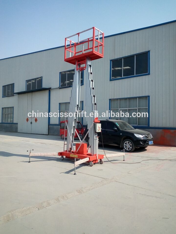 Aluminum alloy single person hydraulic lift