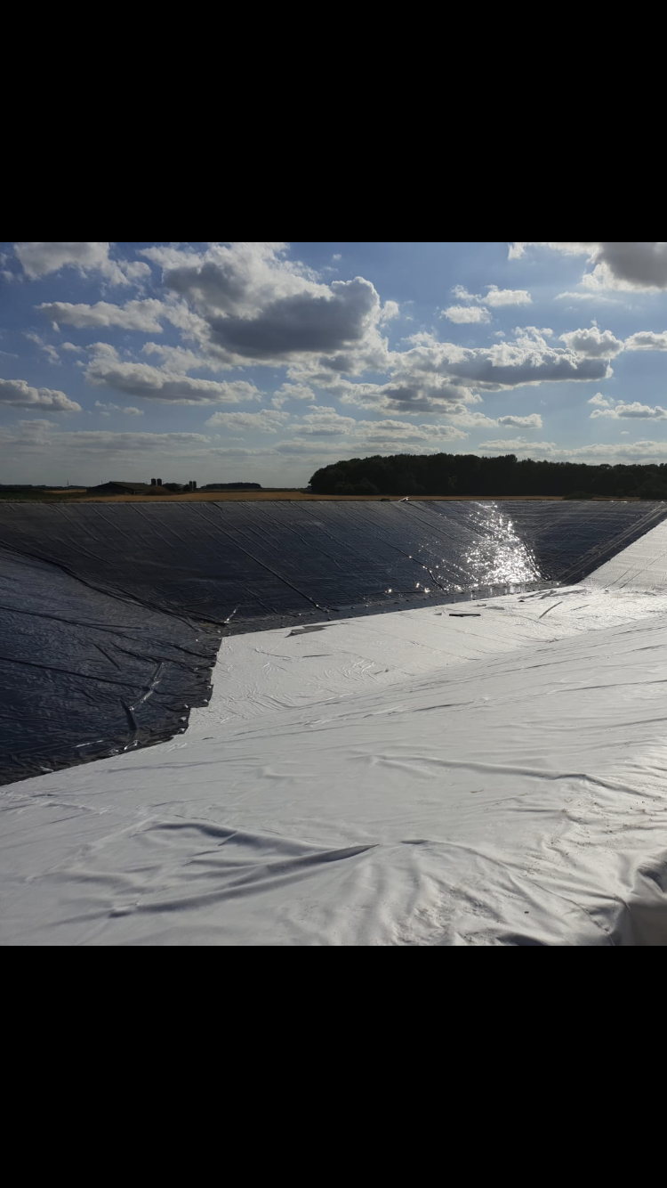 Factory supply compound geotextile coated with geomembrane