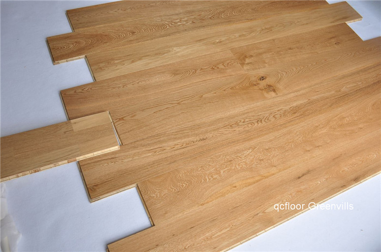 engineered wood flooring oak hardwood layer flooring tiles parquet big plank wire brushed