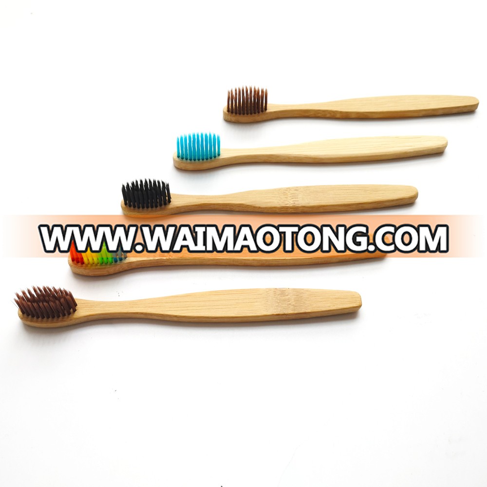 Wholesale Natural Bamboo Toothbrush Eco Friendly Bamboo Charcoal Toothbrush