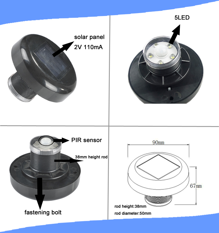 Solar Roof Light With Motion Sensor