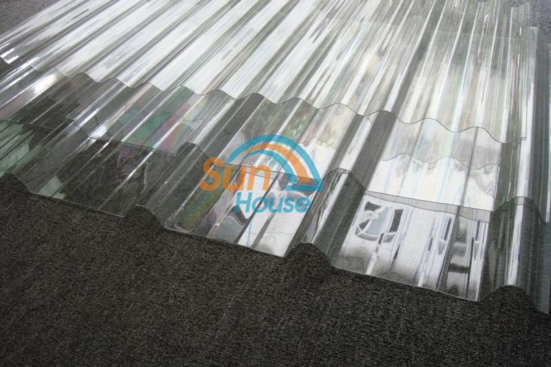 UV resistant Polycarbonate Sky light roofing sheets corrugated