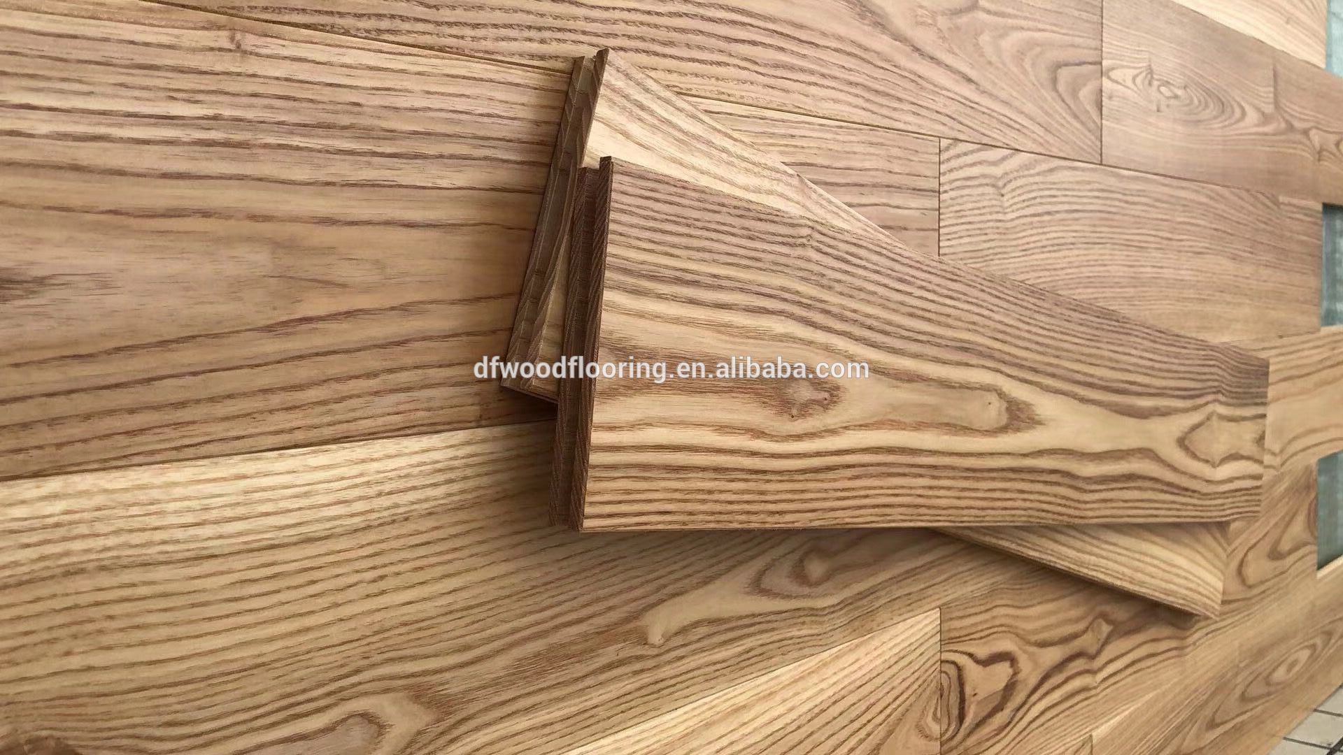 Grade A UV Coating Finished Russian ASH Hardwood & Solid Wood Flooring