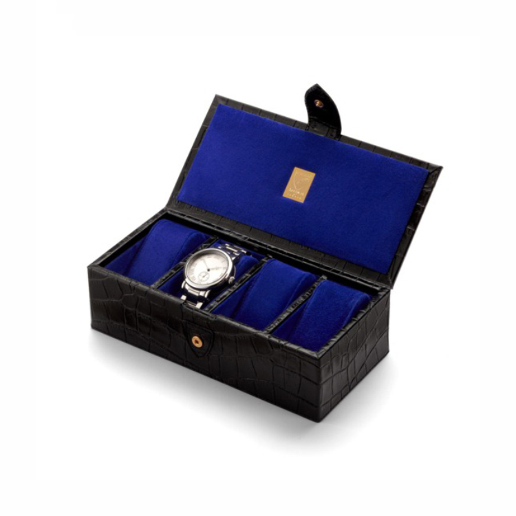 Custom Luxury Packaging PU Leather 4 Slot Automatic Watch Box