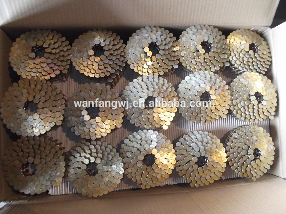 copper coil roofing nails from china factory/ roofing nails/ coil roofing nails