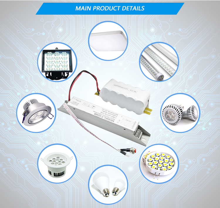 4.8V Automatic Adjustment Output Current Emergency Inverter For Fluorescent Lamp