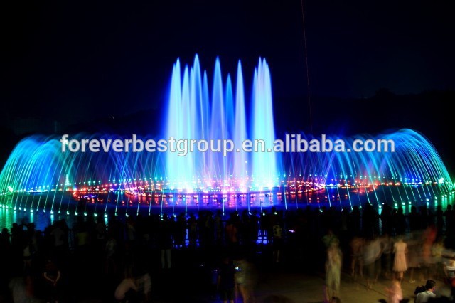 large size outdoor  Decorative Music Fountain Movable Dancing Garden Fountain with underwater lights