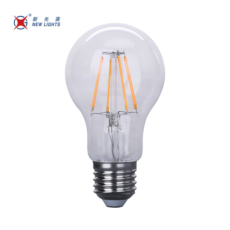 Clear glass Ceramic filament materials e27 6500k 440lm 4w a60 wifi led bulb for the indoor lighting