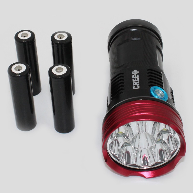 High Power led torch light  12000 Lumens led flashlight diving flashlight led rechargeable flashlight