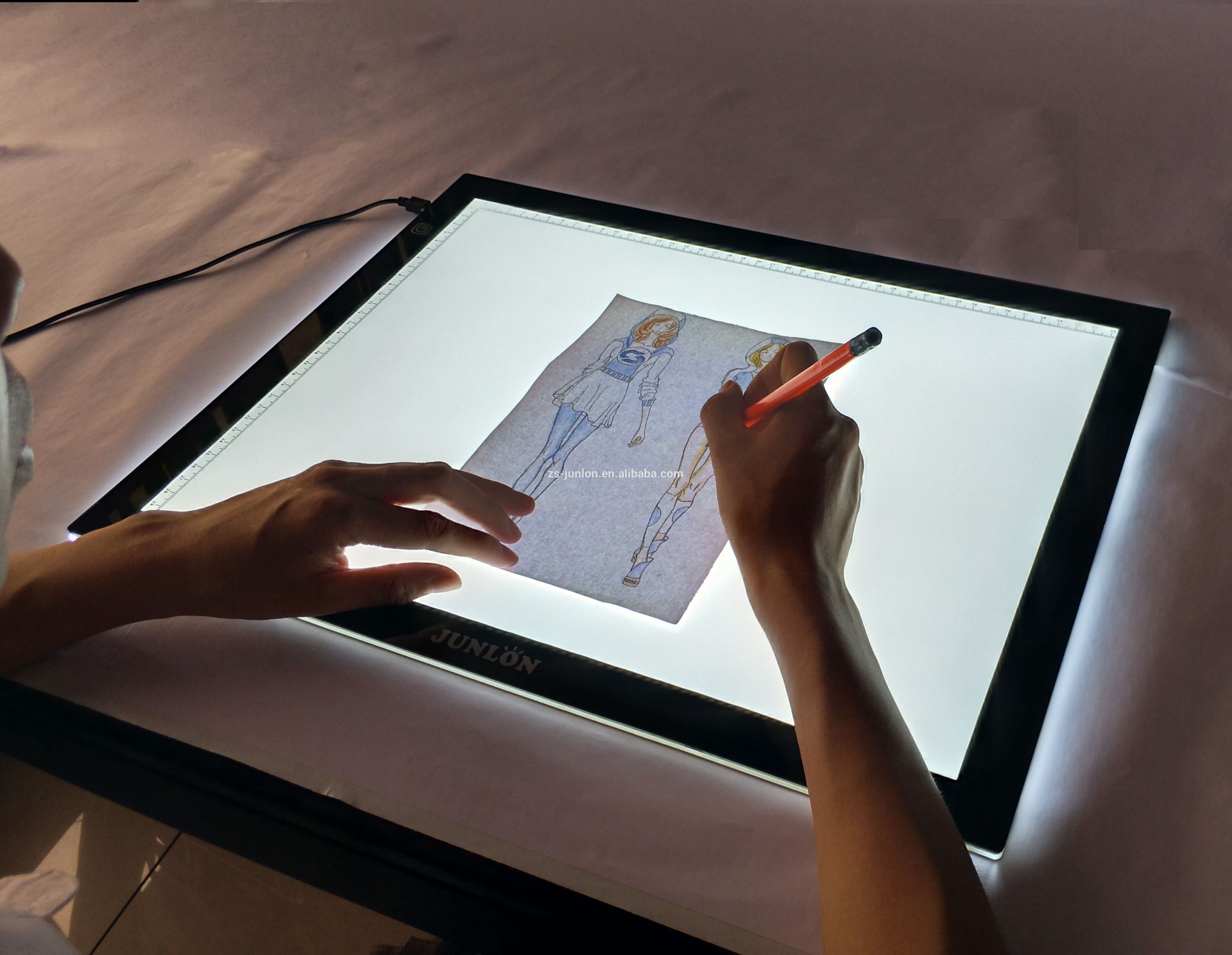 Lighted Drafting Table Drawing Tracing Light Box From Zhongshan Junlong Display Factory