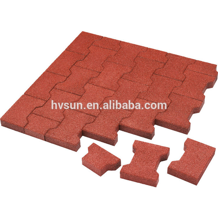 2018 China Best Quality and Anti-slip outdoor safety kindergarten kids play rubber tile