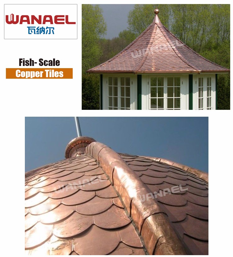 Easy Installation High Quality Stone Coated Metal Villa Softtextle Corrugated Copper Roof Sheet