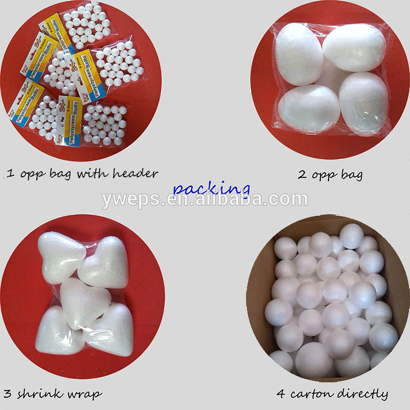 DIY suitable for kids white polystyrene craft foam roll styrofoam cone