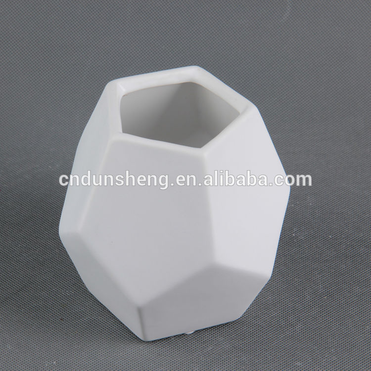 wholesale short diamond home faceted cube vases,set of 3